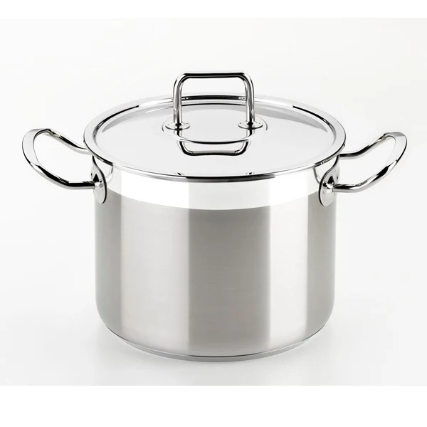 Olla acero inoxidable sin antiadherente con tapa Profesional