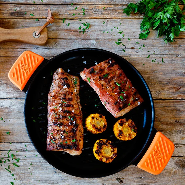 Plancha redonda con rayas Efficient Iron
