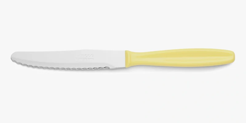Cuchillo Postre color amarillo Polipropileno 105 mm