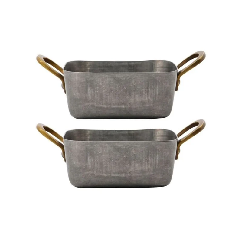 Set de dos bandejas mini para cocinar y servir Nicolas Vahé