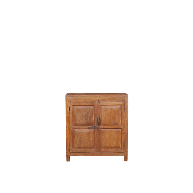 Aparador de madera teca 84x35x91cm - Indian Treasures
