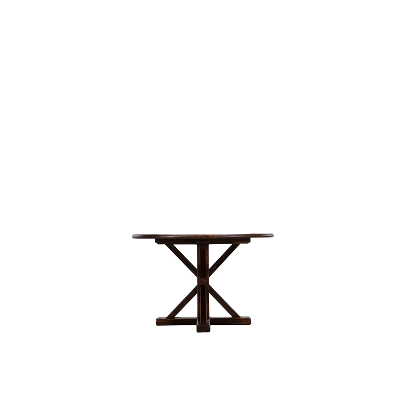 Mesa de comedor redonda en madera maciza D152 - Heritage