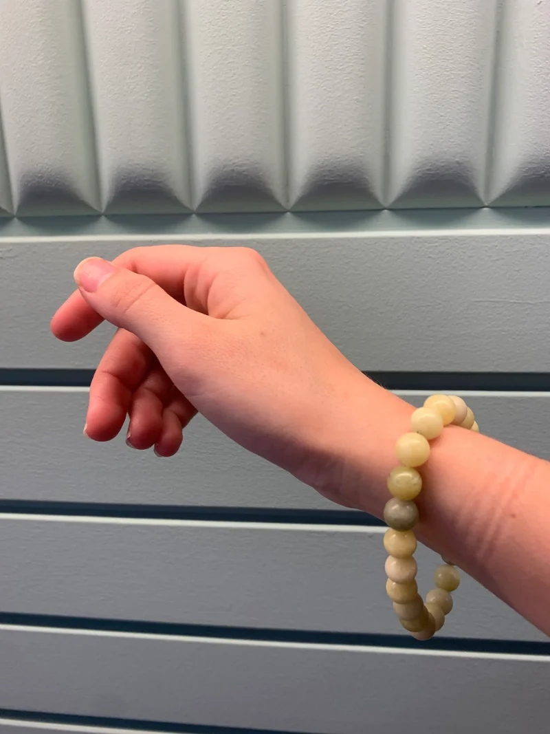 Pulsera de bolas de Jade Verde