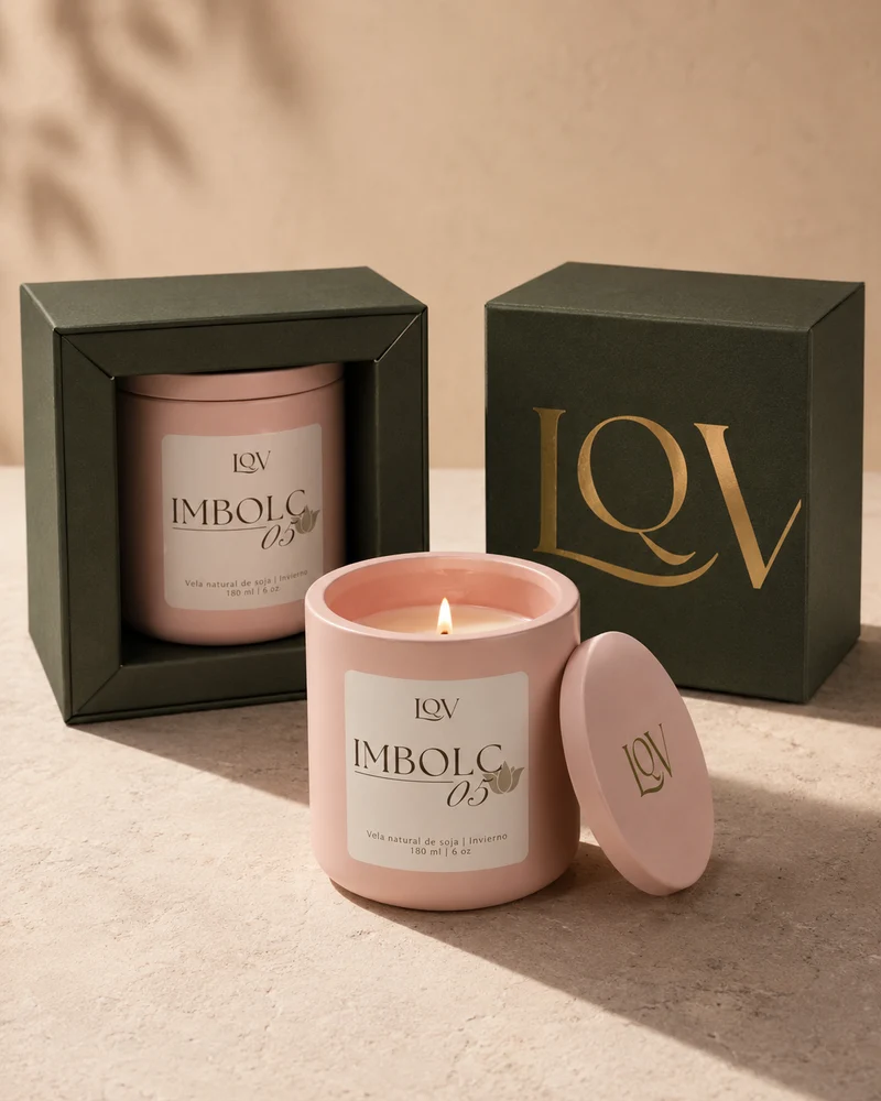 Vela de cera de soja Imbolc Scent nº5