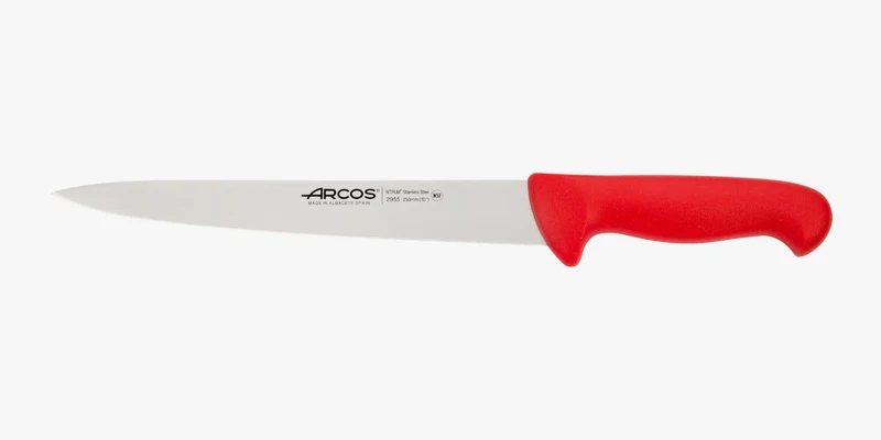 Cuchillo Trinchante color rojo Serie 2900 250 mm