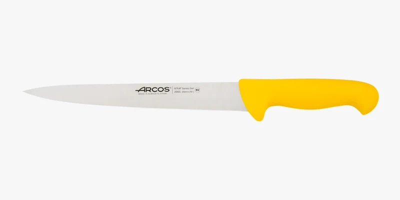 Cuchillo Trinchante color amarillo Serie 2900 250 mm