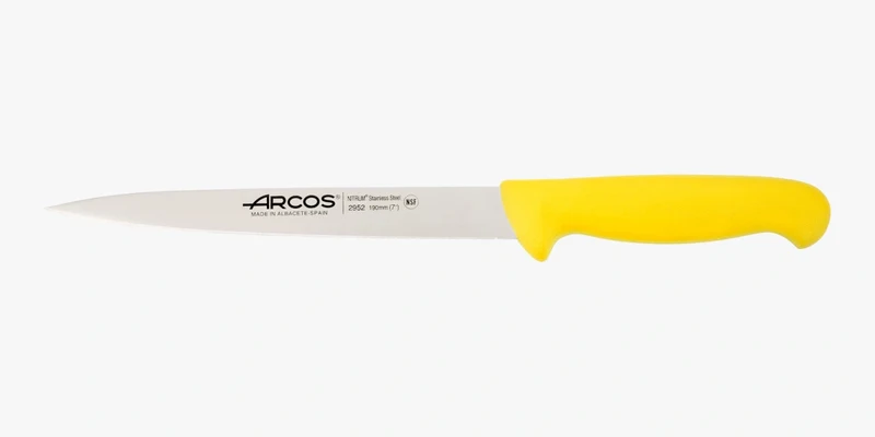 Cuchillo Fileteador color amarillo Serie 2900 190 mm