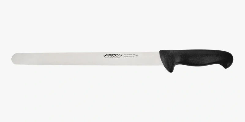 Cuchillo Fiambre Color Negro Serie 2900