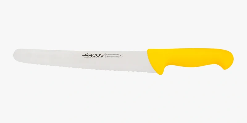 Cuchillo Pastelero color amarillo Serie 2900 250 mm