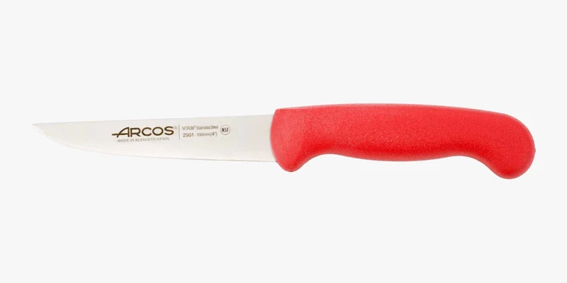 Cuchillo verduras color rojo Serie 2900 100 mm