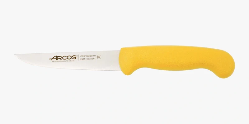 Cuchillo verduras color amarillo Serie 2900 100 mm