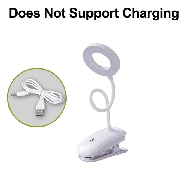 Portable LED Desk Lamp Touch On/Off Switch Eye Protection Clip Table Light 3 Modes Dimmable USB Rechargeable Desk Lights
