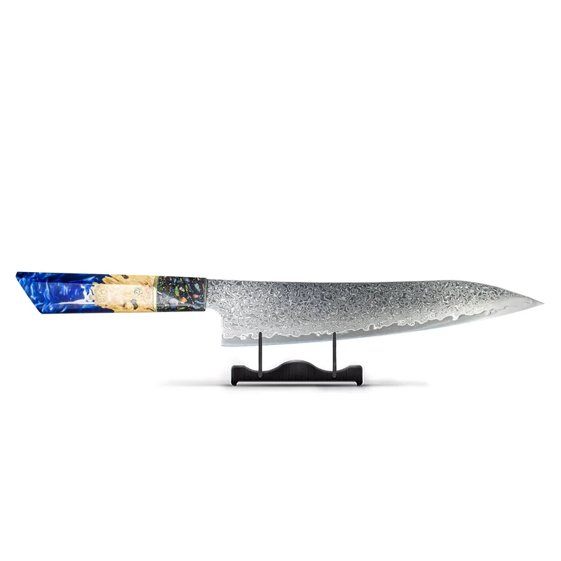 Joyas Epoxi Zafiro - Cuchillo Chef Damasco 23 cm - Edición Especial