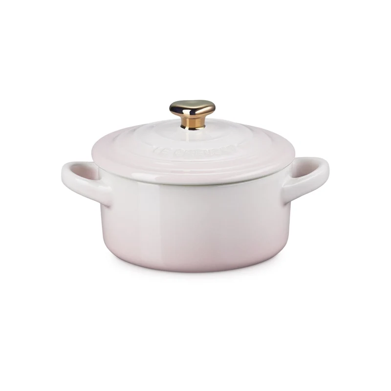 Le Creuset - Mini cazuela - San Valentín - Rosa concha