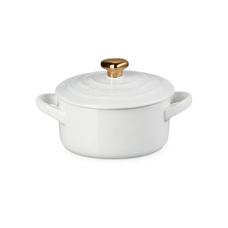 Le Creuset - Mini Cazuela - San Valentín - Blanco