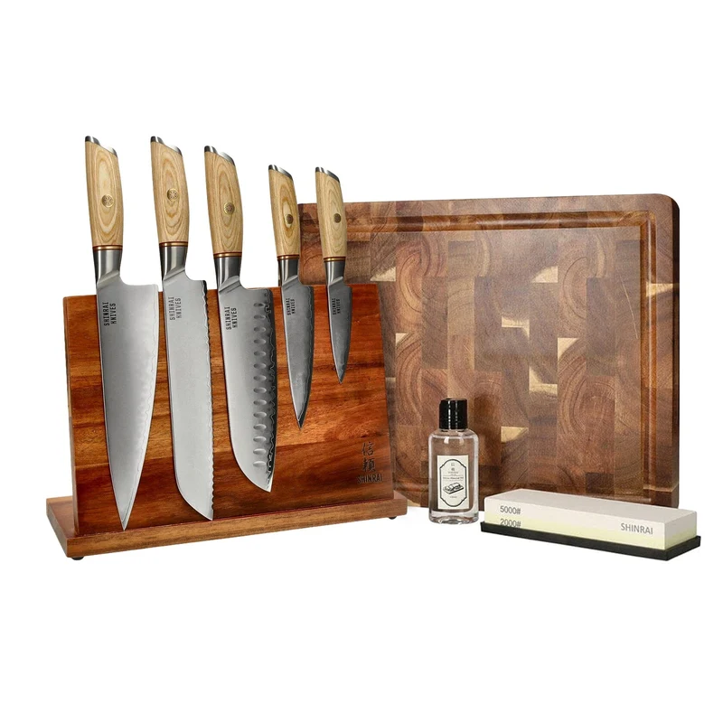 Shinrai Knives - Paquete Mega Hikari Damasco - Todo lo que necesitas
