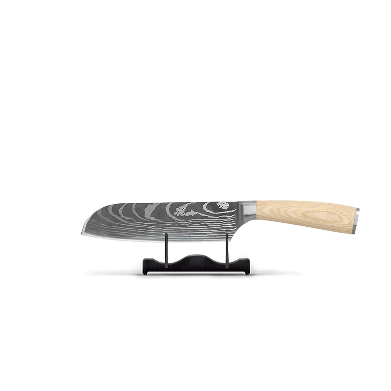 Shinrai Knives - Cuchillo Santoku Akari Damascus Print 13 cm