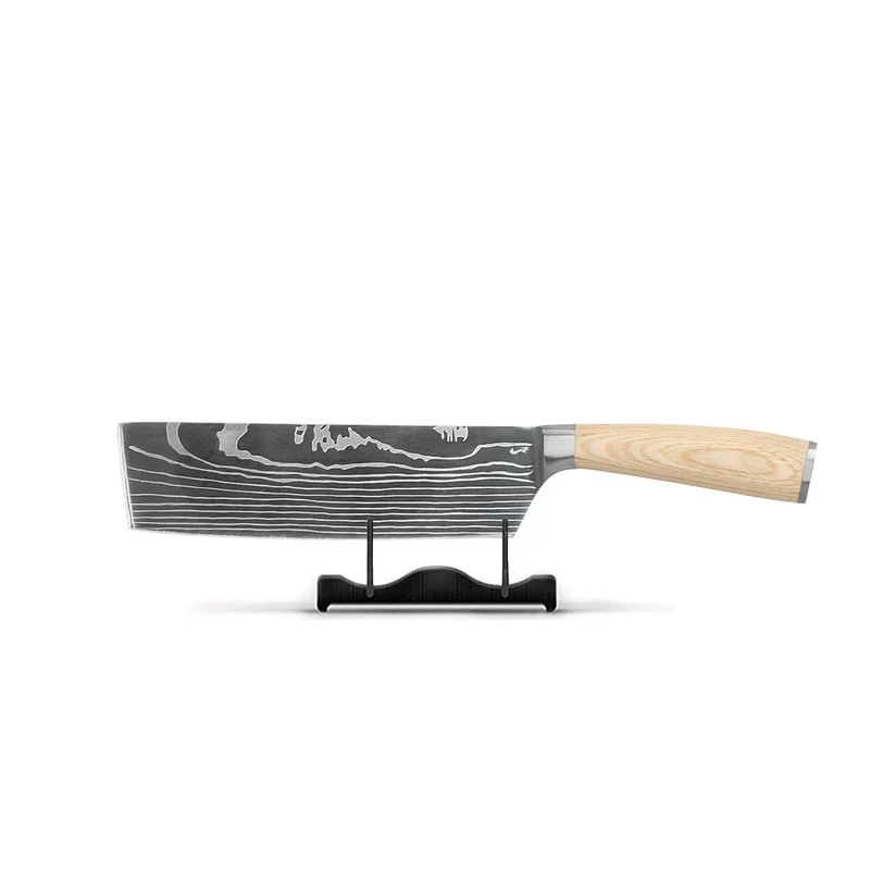 Shinrai Knives - Cuchillo Nakiri estampado Akari Damascus 18 cm