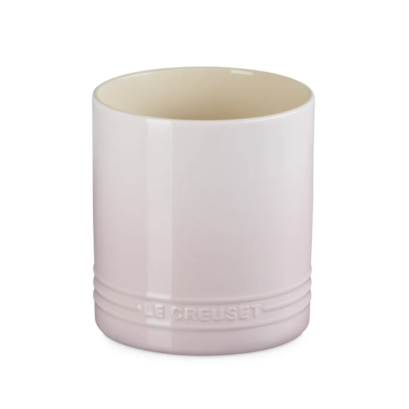 Le Creuset - Olla con espátula color rosa concha 1.1L