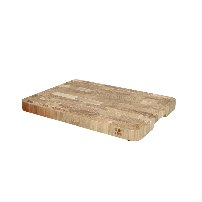 Tabla de cortar de lujo Shinrai Knives de madera de fresno - Madera de testa - 35 × 25 × 2,5 cm