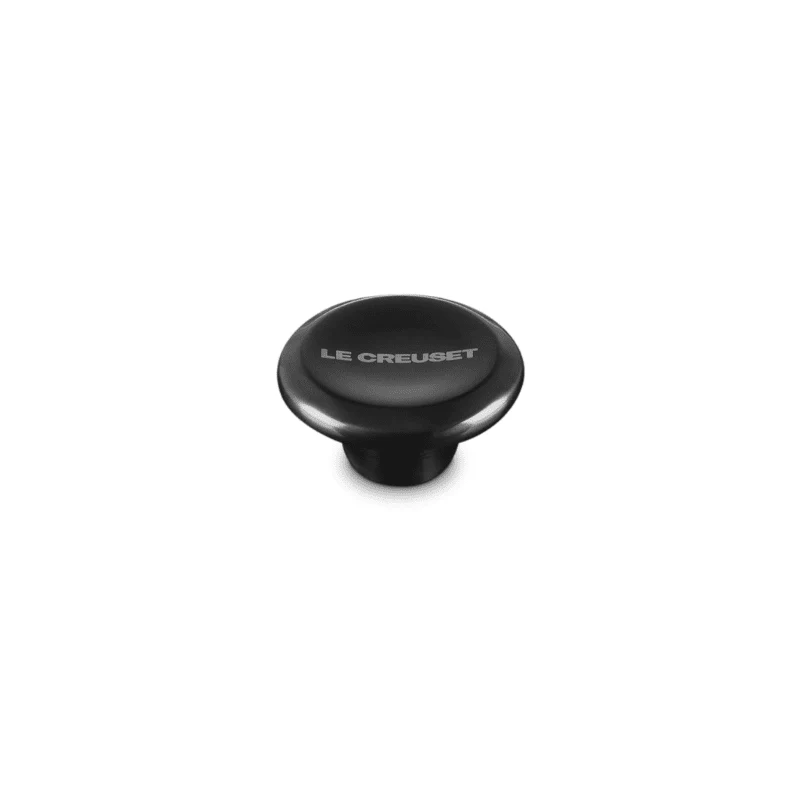 Le Creuset - Perilla de acero inoxidable - Redonda - Níquel negro - 4 cm