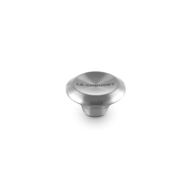 Le Creuset - Perilla de acero inoxidable - Redonda - Plateada - 5 cm