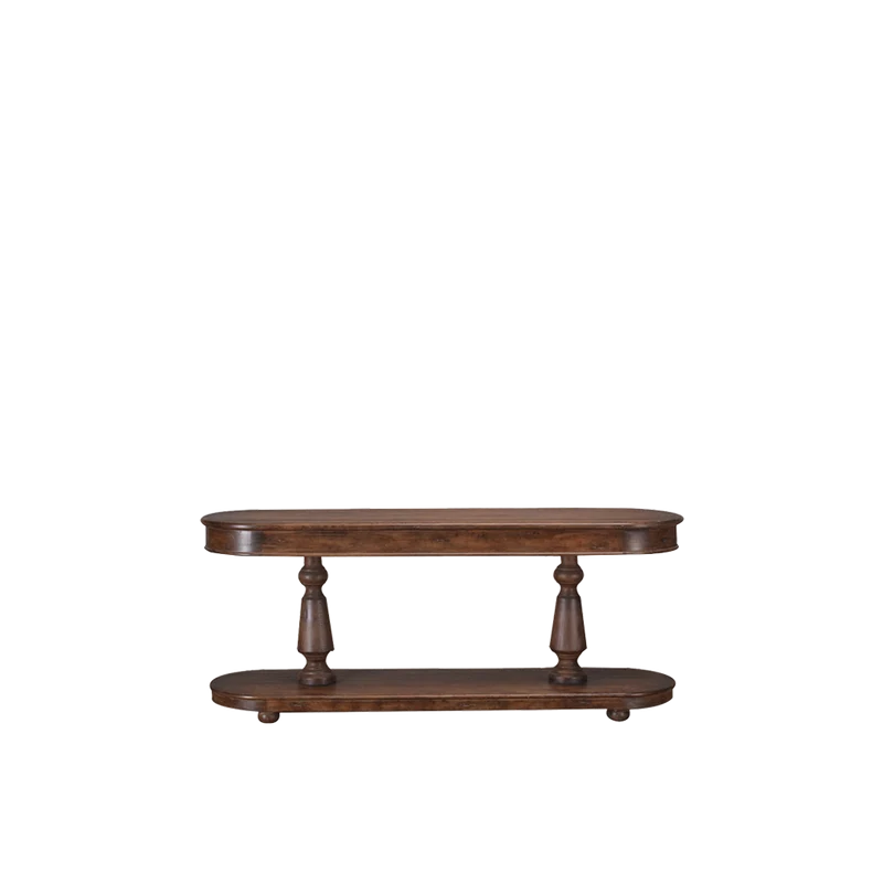 Consola ovalada en madera maciza - Heritage