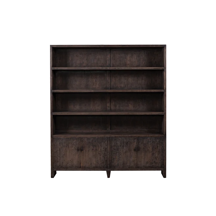 Libreria de madera oscura 200x40x230 - Heritage