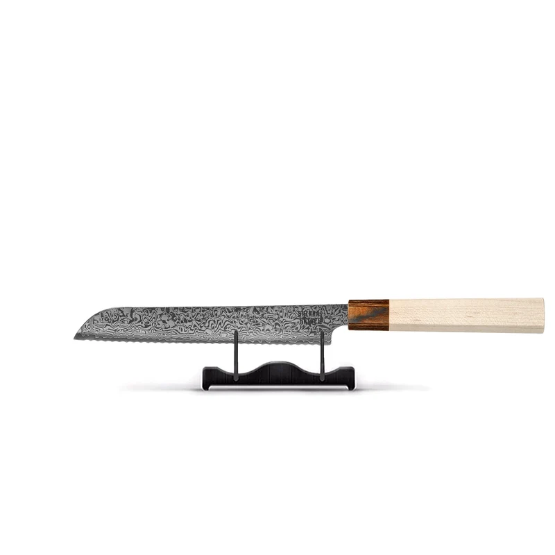 Shinrai Knives - Cuchillo para pan Kōyō Damasco 20 cm