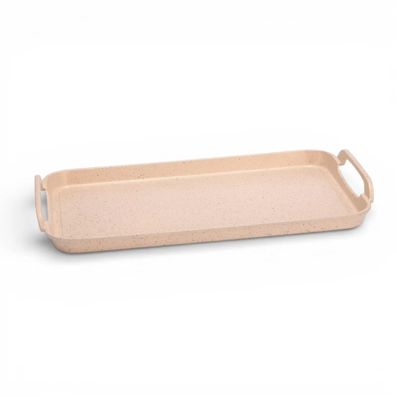 Comal Liso Doble Quemador – Rosa, Verde o Beige, Antiadherente de Mármol, Todo Tipo de Estufas + Agarraderas