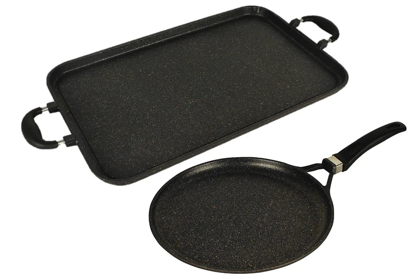 Combo de 2 Comales – Comal Rectangular Doble y Comal Redondo XL
