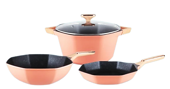 Juego de Cocina Octagonal de 4 Piezas
