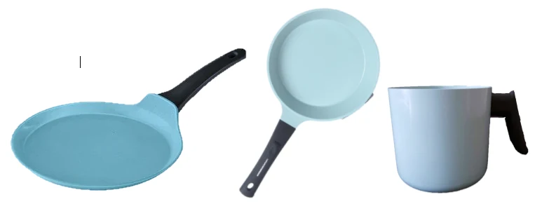 Juego de Cocina JADECOOK de 3 Piezas – Comal Redondo de 10", Sartén de 9.5" y Olla para Calentar Leche
