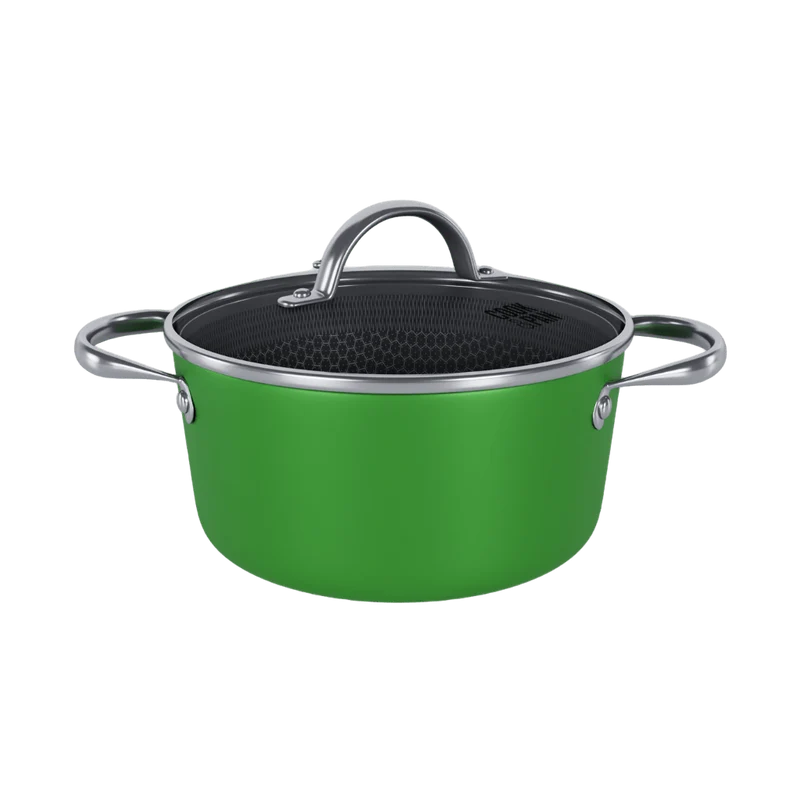 Cook & Pan - Olla Honey Go Green de 22 cm con tapa de cristal