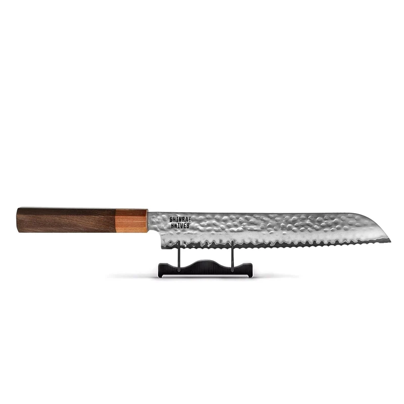 Shinrai Knives - Cuchillo para pan Damasco exclusivo de Kigami 20 cm