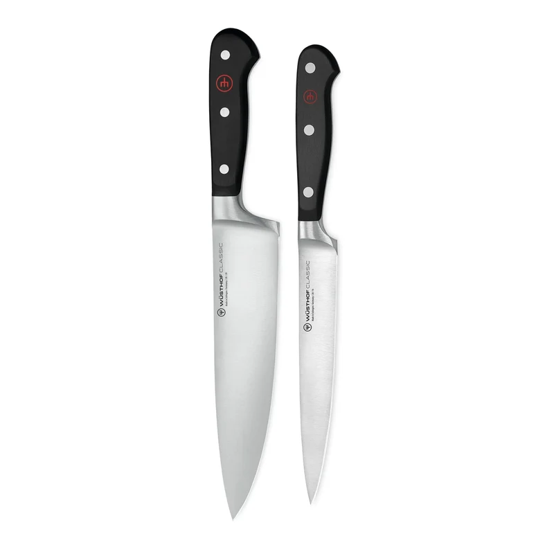 Wüsthof - Juego de cuchillos Classic de 2 piezas: cuchillo de chef y cuchillo fileteador