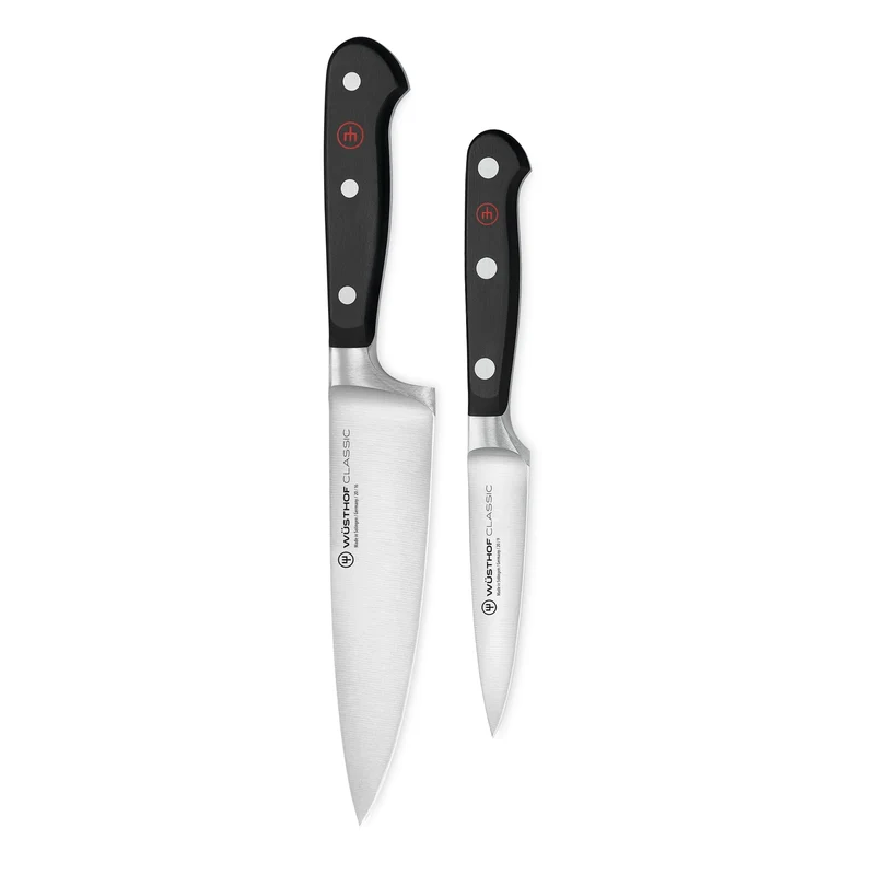 Wüsthof - Juego de cuchillos Classic de 2 piezas: cuchillo de chef pequeño y cuchillo de oficina