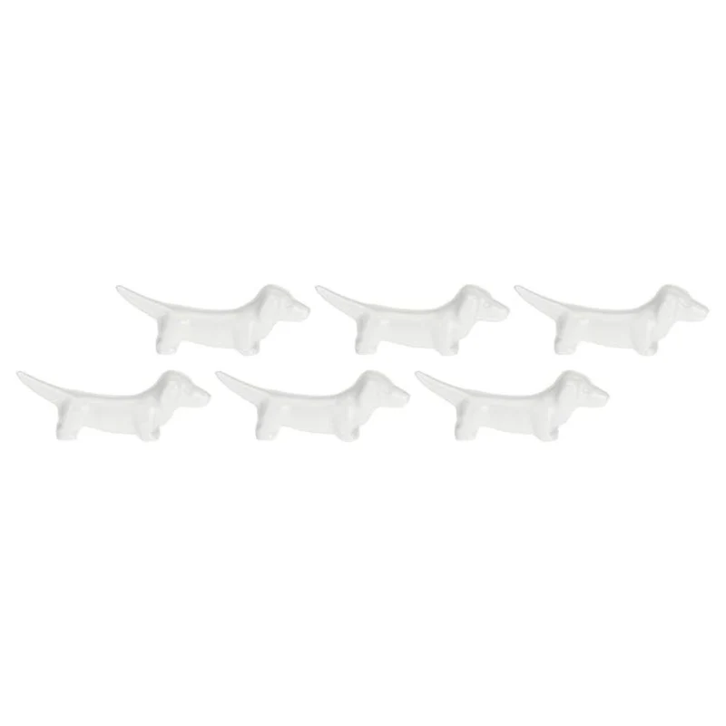 Set de 6 reposa cuchillos de porcelana Fattoria La Porcellana Bianca