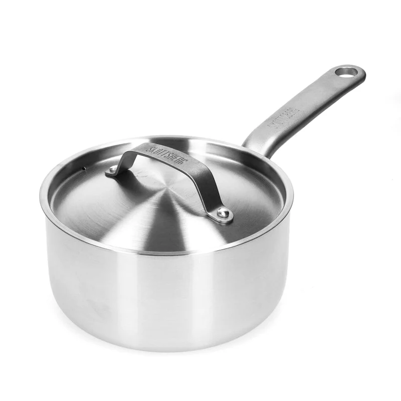 Skottsberg - Cazo de acero inoxidable de 18 cm con tapa