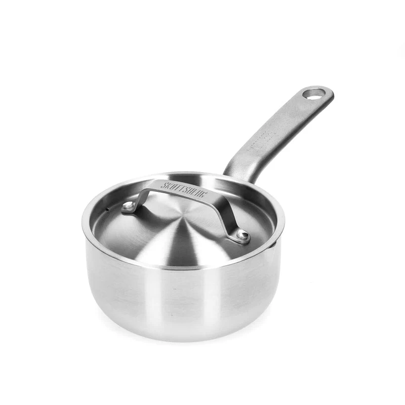 Skottsberg - Cazo de acero inoxidable de 14 cm con tapa