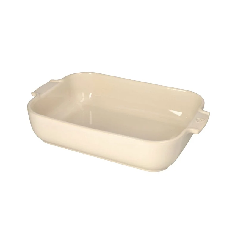 peugeot - Fuente de horno Appolia Rectangular 25 cm Crudo