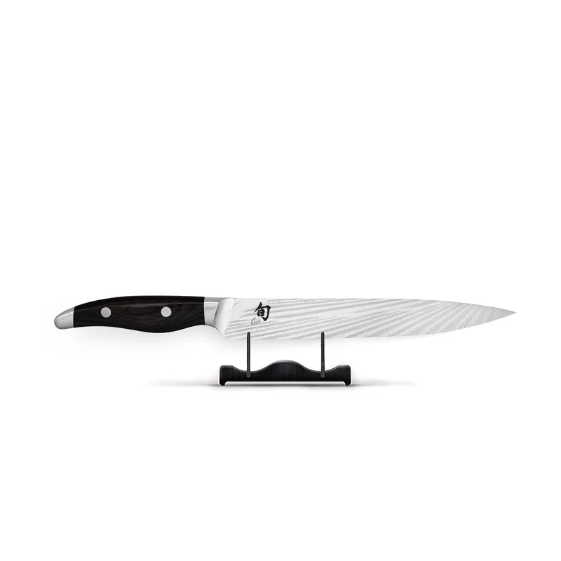 Kai Shun - Cuchillo de trinchar negro Nagare (23,0 cm)