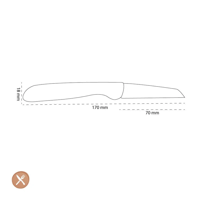 Zwilling - Cuchillo Verduras 70 mm Rojo