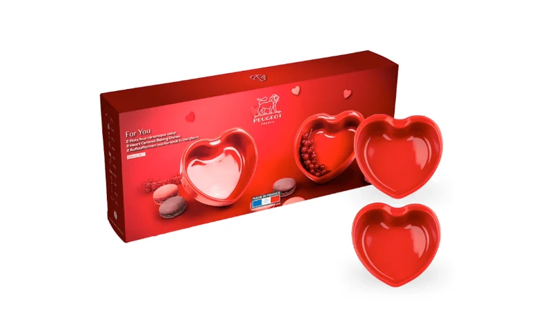 Peugeot - Fuente de horno Appolia Duo en forma de corazón