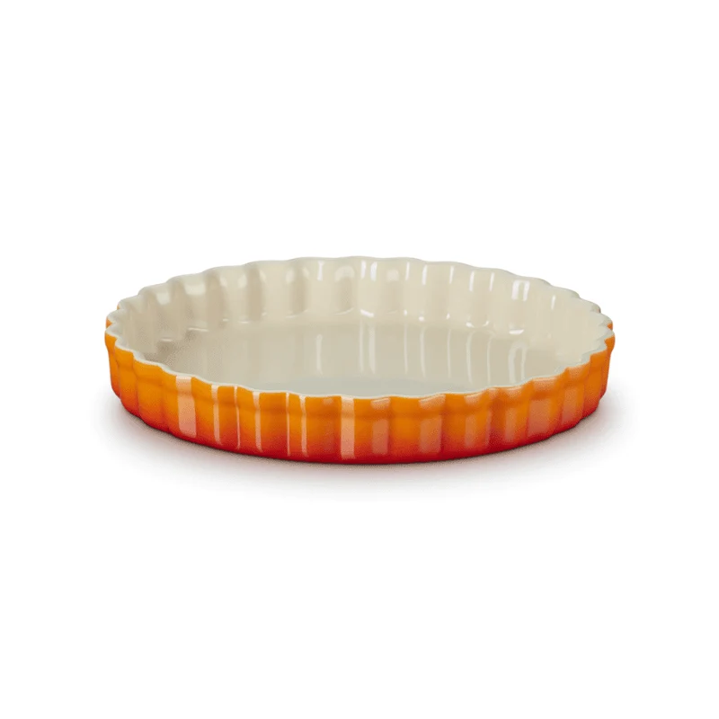 Le Creuset - Molde para tartas de barro - Naranja-Rojo - 24 cm