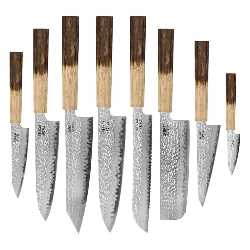Shinrai Knives - Jōnetsu Damascus de 8 piezas