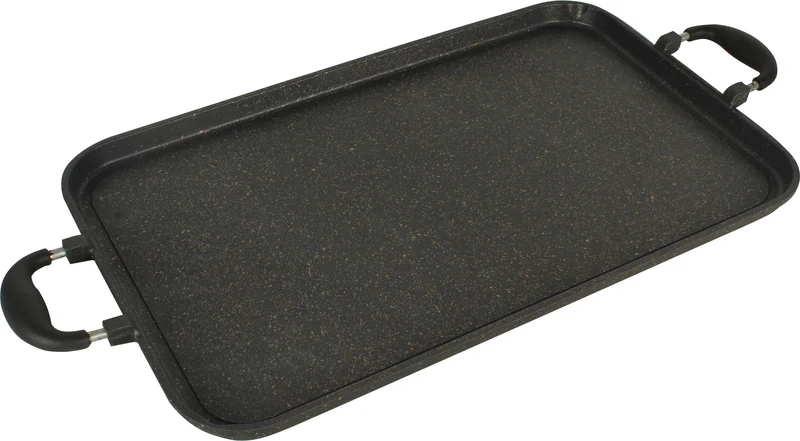Comal Liso Antiadherente de Mármol para Dos Quemadores – Solo para Estufas de Gas