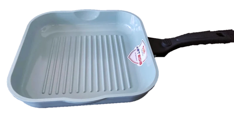 Juego de 3 Sartenes Antiadherentes JADECOOK – Sartenes de 8" y 9.5" + Sartén Cuadrado Tipo Grill de 11"