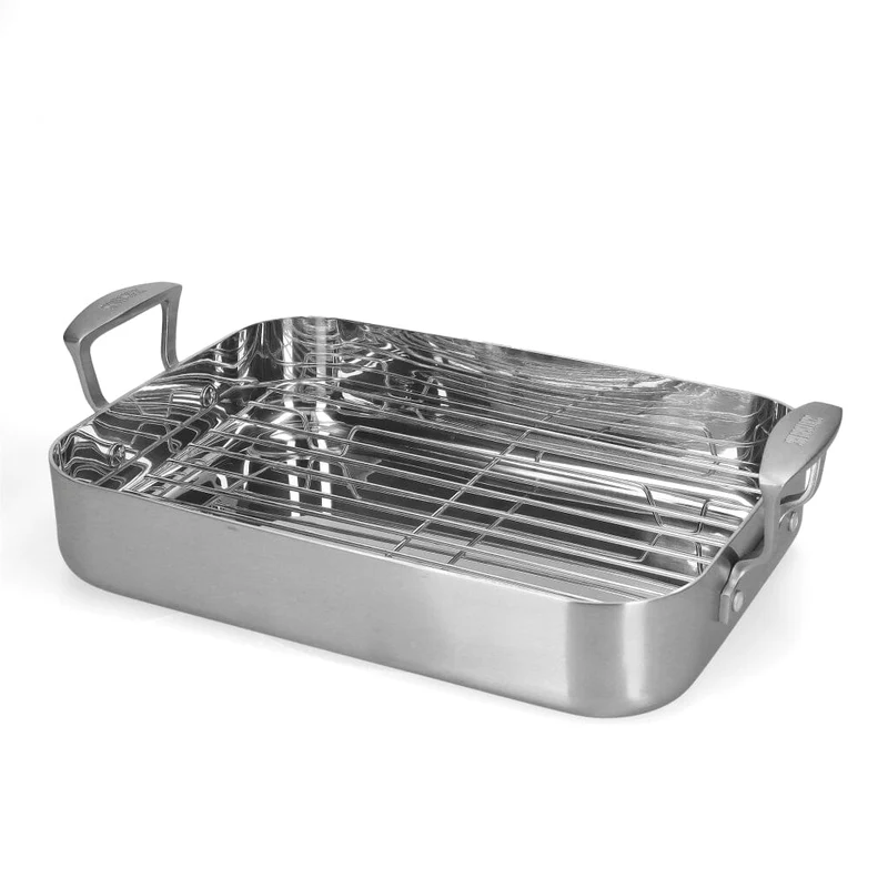 Skottsberg - Bandeja para asar de acero inoxidable de 35 x 25 cm