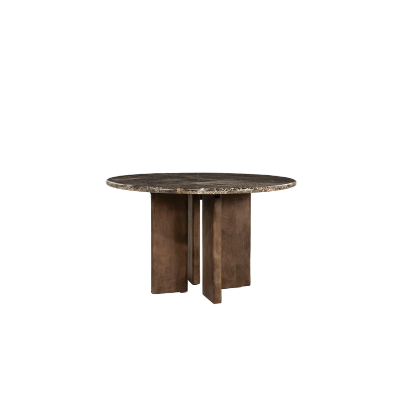 Mesa de comedor redonda en mármol Lando D127